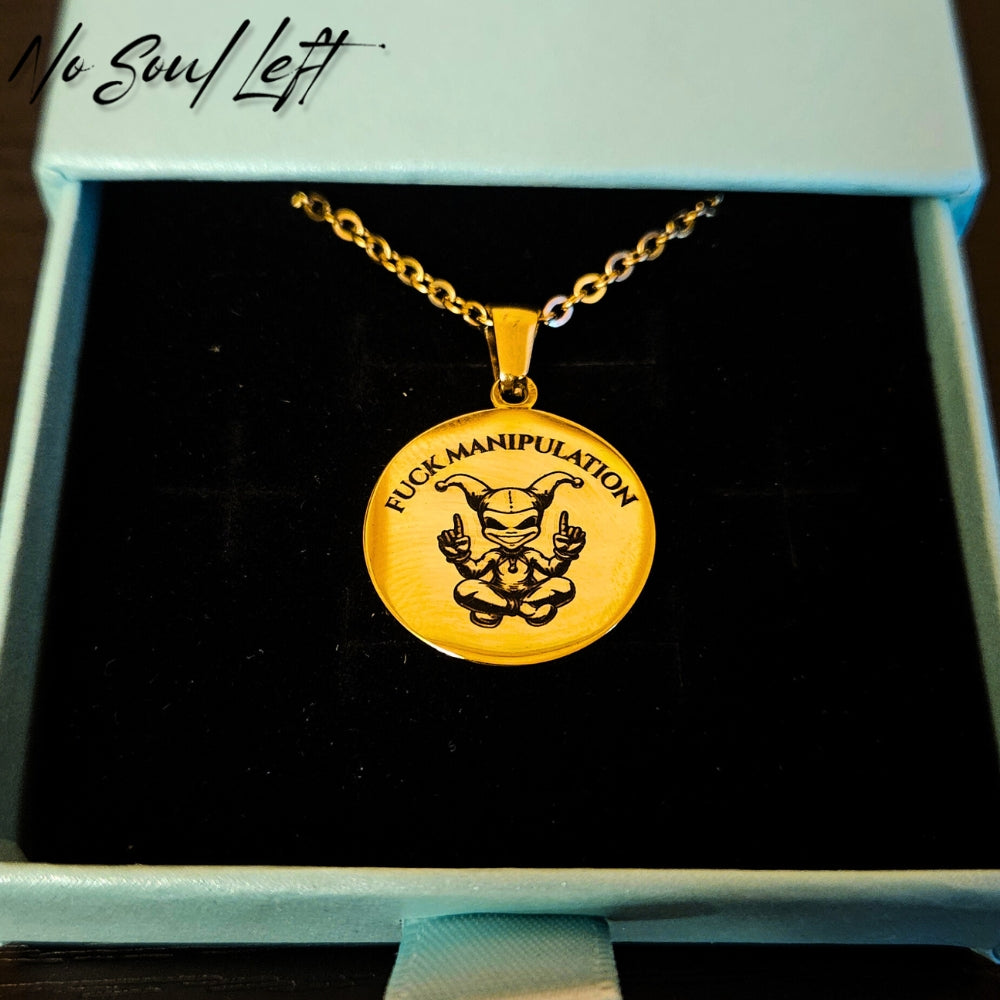 FUCK MANIPULATION - Halskette