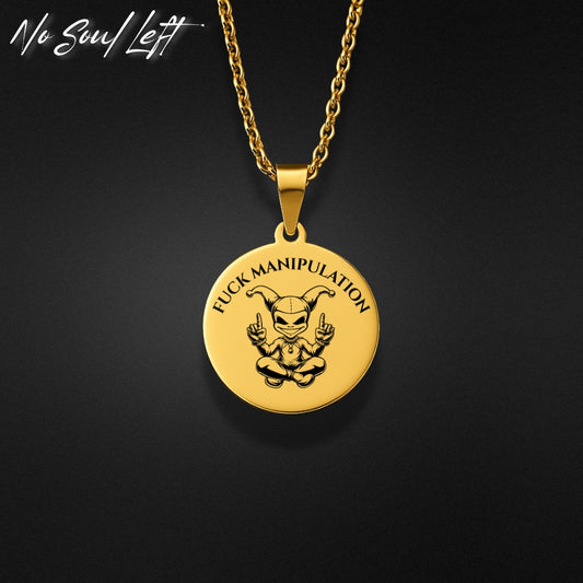 FUCK MANIPULATION - Halskette